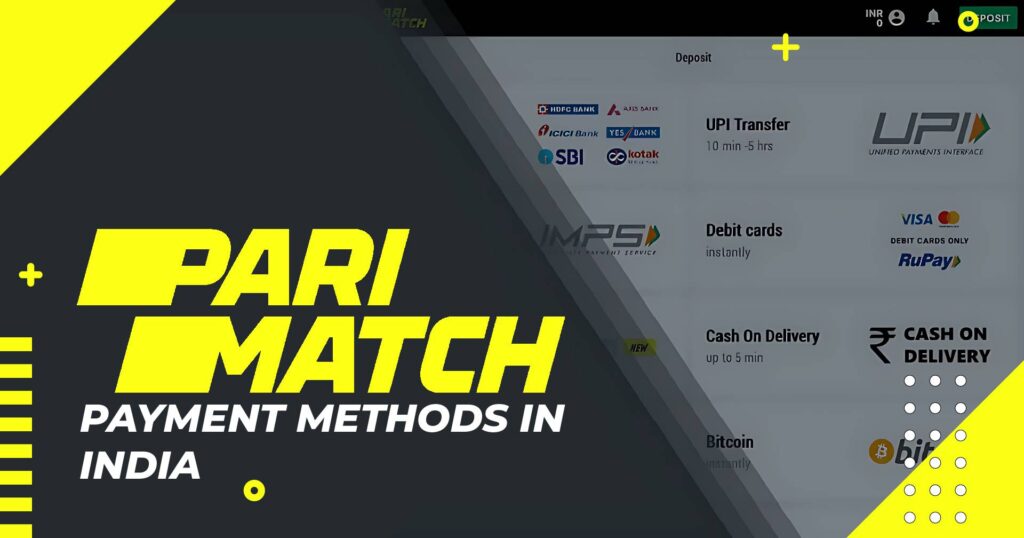 Parimatch Payment Methods in India