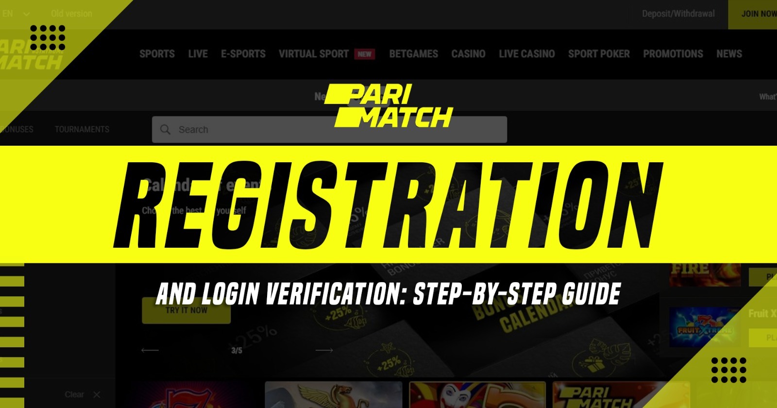 Parimatch Registration and Login Verification Step-by-Step Guide